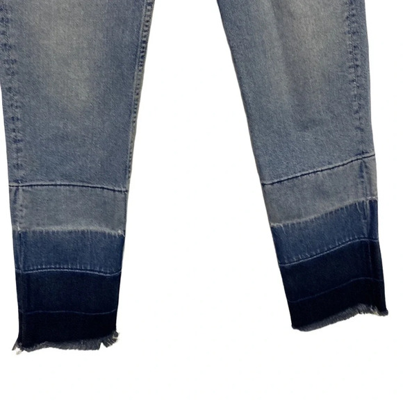 3x1 Light Blue Raw Hem High Rise Jeans - Picture 6 of 6